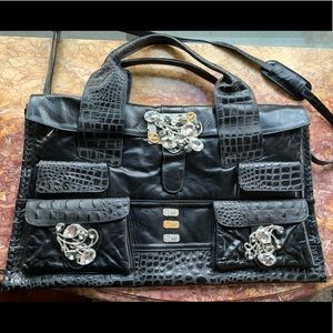 J. Jansen embellished leather Handbag, laptop bag
